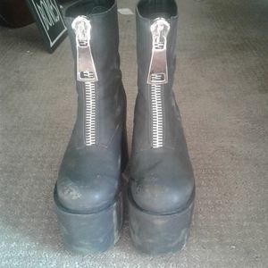 Current Mood platform heeled boots